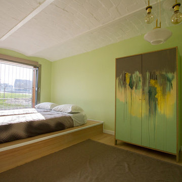 Loft verde-dorato in casa ringhiera | 45 mq.