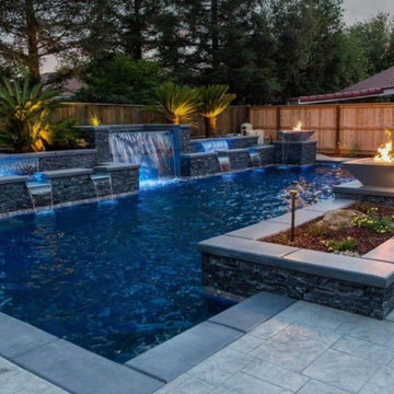 Fiberglass Pool with deck