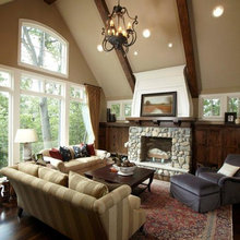 vaulted family room