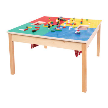 Lego Compatible Play Table With Storage Bag, 32"x32", Without Play Table Cover