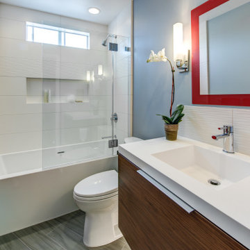 Oakland Grand Lake Modern Zen Guest Bath
