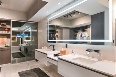 Trendy home design photo in Miami