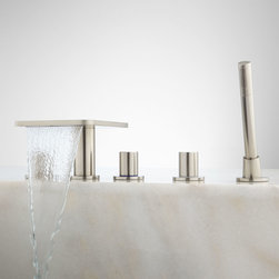 KNOX ROMAN WATERFALL TUB FAUCET AND HAND SHOWER - Bathroom Faucets And Showerheads