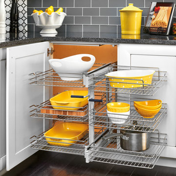 Blind Corner Optimizer, great for extra storage in those hard to get corner cabi