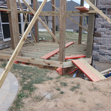 Union | 2-Story Covered Octagon Custom Deck