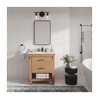 Bosque Bath Vanity, Driftwood, 30", Single Sink, Undermount, Freestanding