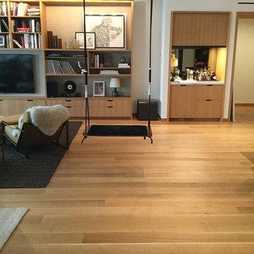 Rift Sawn Engineered White Oak. Woca Master Oil