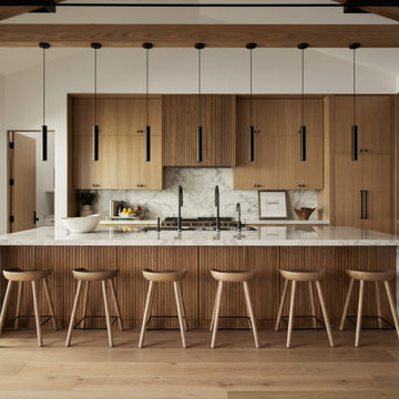 Bespoke Chef's Luxury Organic Contemporary Kitchen in Newport Beach