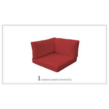 TK Classics 4" Cushions for Corner Chairs in Terracotta