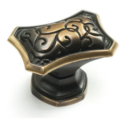 BELLA FORMA DESIGNS SOLID BRASS OCTAGON CABINET KNOB - Cabinet And Drawer Knobs