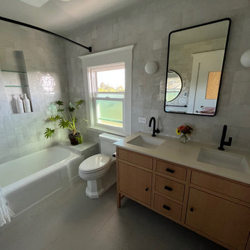 Berkeley Craftsman Kitchen, Library, and Bathrooms - a three- phased project