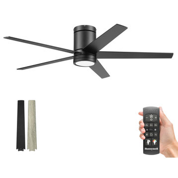 Honeywell Graceshire 52" Ceiling Fan, Color Changing Light, Black