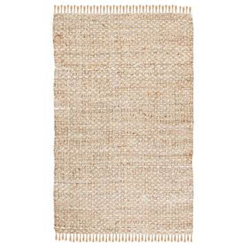 Safavieh Vintage Leather Collection NF868B Rug, Natural/Grey, 4' X 6'