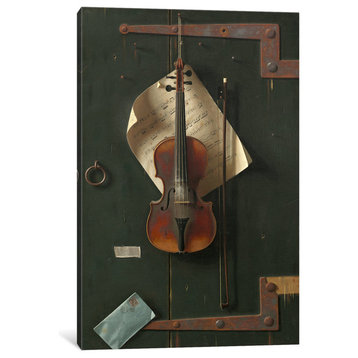 "The Old Violin" by William Michael Harnett, Canvas Print, 18x12"