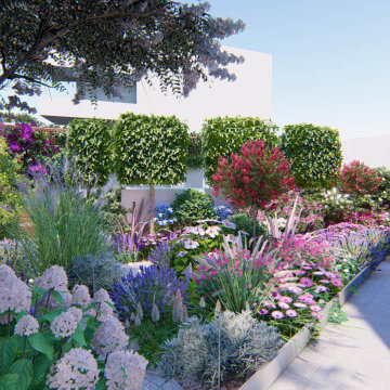 Petit jardin de ville en Espagne