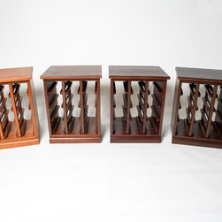 Kessick Wine Cellars - Stain color options on Sapele Mahogany - ボトル・ワインラック
