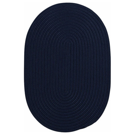 Boca Raton Rug, Navy, 6'x6'