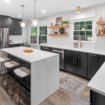 Transitional Kitchen, Pantry and Laundry Design Charlotte, NC