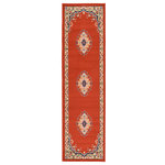 Unique Loom - Unique Loom Terracotta Washington Reza 2' 2 x 8' 2 Runner Rug - The gorgeous colors and classic medallion motifs of the Reza Collection will make a rug from this collection the centerpiece of any home. The vintage look of this rug recalls ancient Persian designs and the distinction of those storied styles. Give your home a distinguished look with this Reza Collection rug.