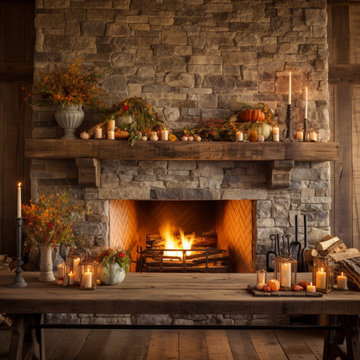 Gorgeous Fireplace Mantels with Wooden Corbels