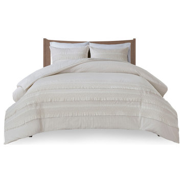 Madison Park Amaya Tassel Trim Cotton Comforter/Duvet Cover Mini Set