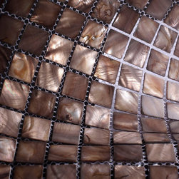 Vintage Brown Mother of Pearl Mosaic Tiles - Home Accessories & Decor