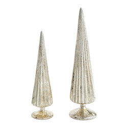 GLITTER WONDERLAND TREES - NEW - Holiday Accents And Figurines