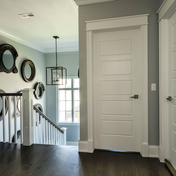 Gray and Blue Transitional Home