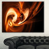 "Fractal Smoke Texture Brown" Glossy Metal Wall Art, 40"x30"