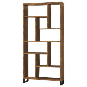 Coaster Rustic Antique Nutmeg Bookcase 801236