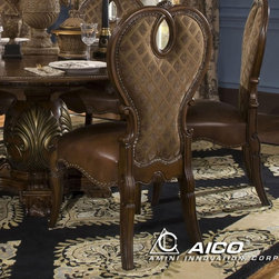 The Sovereign Side Chair in Soft Mink by Michael Amini (Set of Two) - Dining Chairs