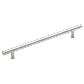 Amerock Bar Pull Collection Cabinet Pull, Stainless Steel, 7-9/16" Center-to-Center