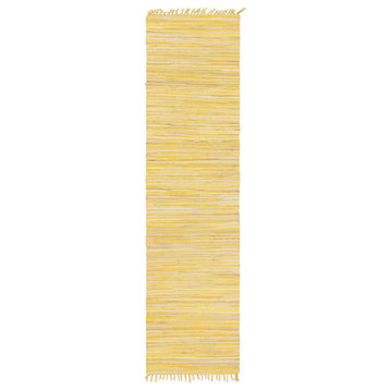 Unique Loom Striped Chindi Cotton Rug, 2'7x9'10