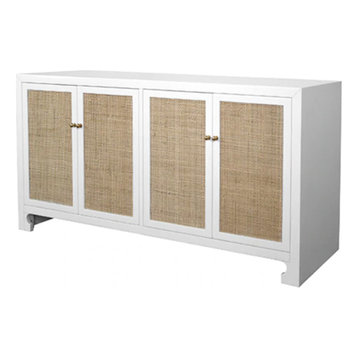 Worlds Away Sofia Cabinet, White
