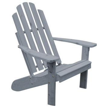 Cedar Kenebunkport Adirondack Chair, Gray Stain
