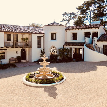 Landscape Design For Pebble Beach 1929 M.J. Murphy Mediterranean Style Home