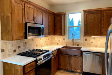 Example of a southwest kitchen design in Portland