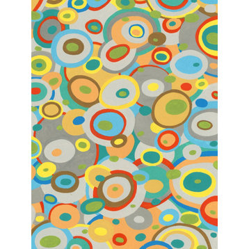 "Overlapping Ovals II" Fine Art Giant Canvas Print, 54"x72"