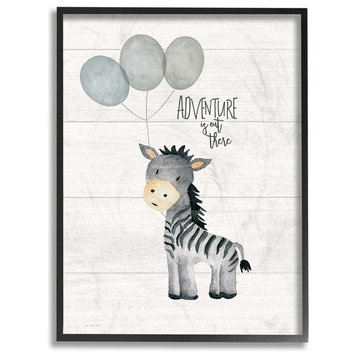 Stupell Industries Adventure Is Out There Zebra, 16 x 20