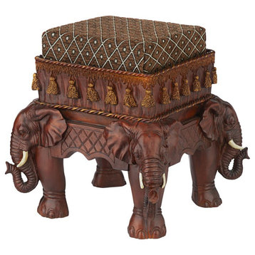 Design Toscano Maharajahs Elephant Footstool