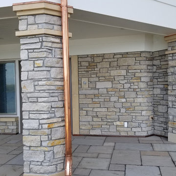 Stone used for outdoor living areas