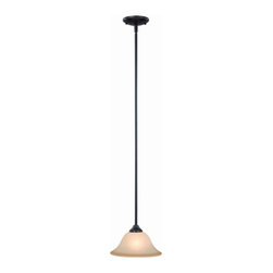 Door Corner - Oil Rubbed Bronze Mini-Pendant Light Fixture - Pendant Lighting