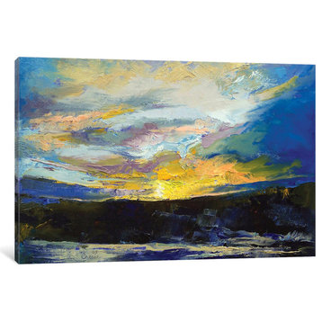 "Winter Sunset" by Michael Creese, Canvas Print, 26x18"