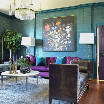 Tropical, Victorian, Gothic, Living Room- Waterford, VA