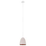 Eglo Lighting - Eglo Lighting 204082A Sarabia - One Light Bowl Pendant - Birng a splash of color to your living space withSarabia One Light Bo Pastel Apricot/Coppe *UL Approved: YES Energy Star Qualified: n/a ADA Certified: n/a  *Number of Lights: Lamp: 1-*Wattage:75w E26 Medium Base bulb(s) *Bulb Included:No *Bulb Type:E26 Medium Base *Finish Type:Pastel Apricot/Copper