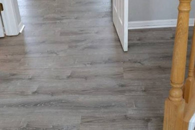 Inspiration for a contemporary hallway remodel in Chicago