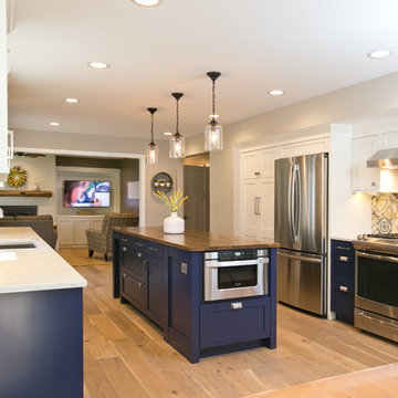 Tuxedo Style Kitchen Cabinets