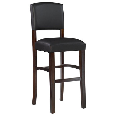 Monaco Stool 30, 17.75W X 17.5D X 44H, Espresso