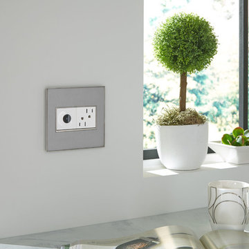 adorne® Tamper-Resistant Outlet and Wave Switch Devices in 2-Gang Wall Plate