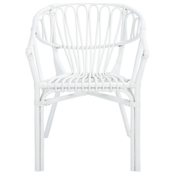 Tony Rattan Dining Chair set of 2 White